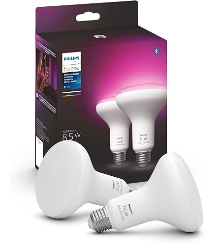 Amazon.com: PHILIPS Hue Smart 100W PAR38 LED Bulb, 2 Pack, White