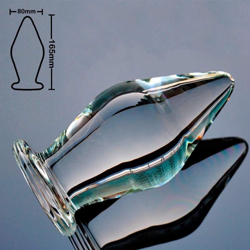 Ultra-Smooth Double-Ended Sided Crystal Ergonomic Design Huge Upscale Crystal Clear Spiral Glass for Women Men Female Male TUII020