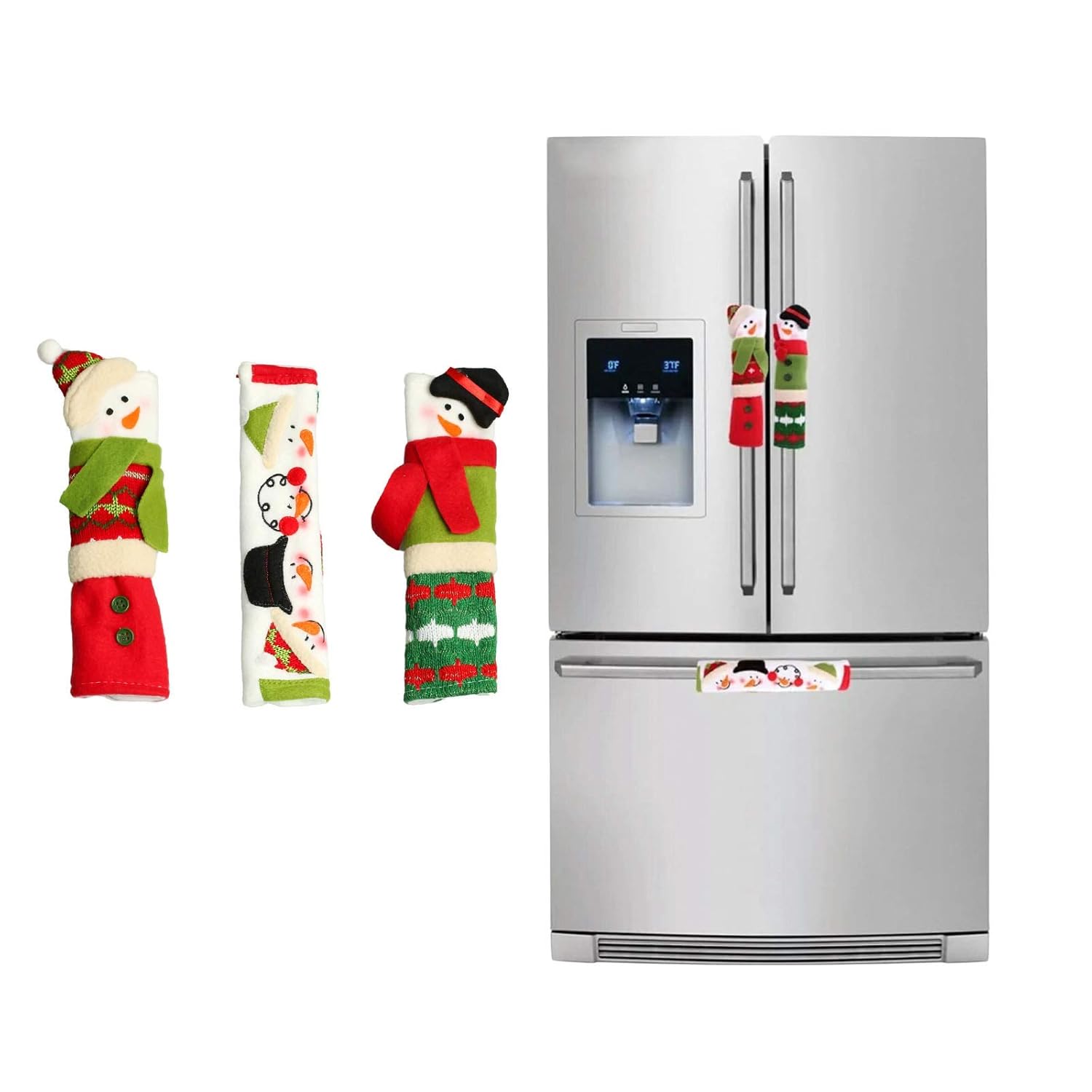 vLoveLife - Juego de 3 manijas para puerta de frigorífico, diseño ...