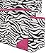 SoHo Pink Zebra Diaper Bag Tote Purse 6Pc Set