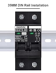 DIHOOL 30 Amp Circuit Breaker DIN Rail Mount Solar