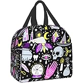Magic Witch Goth Lunch Box Reusable Lunch Bag Insulated Meal Bags Food Container For Girls Boys Kids Men Women School Work Travel Picnic