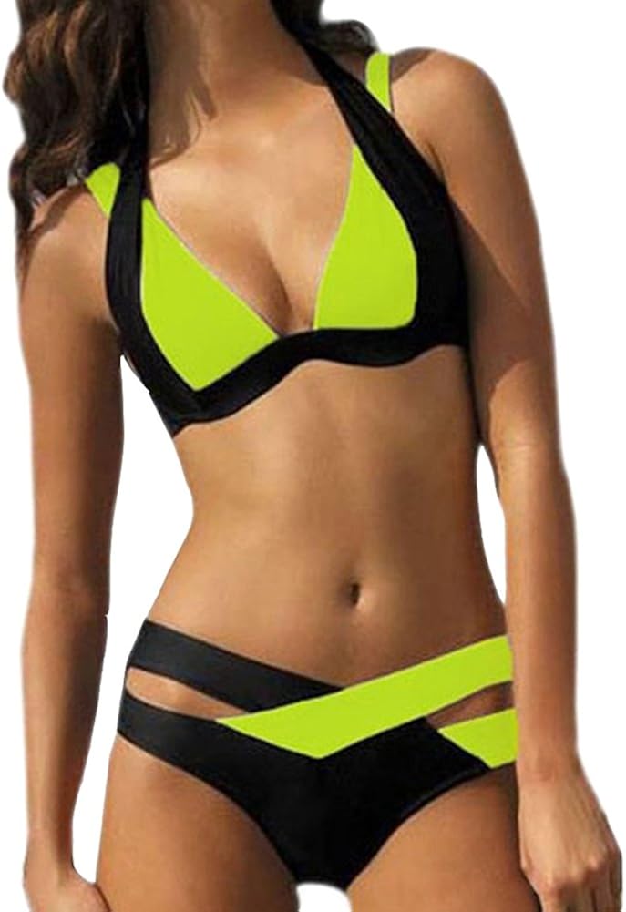 fluorescent bikini set