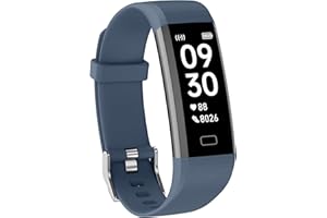 LIVIKEY Activity Fitness Tracker with Heart Rate Monitor, Blood Oxygen, Sleep Monitor, Fitness Watch with Pedometer, IP68 Swimming Waterproof, Smart Watch with Step Tracker for Women Men