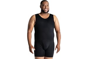 QORE LOGIQ Mens Shapewear Bodysuit - Full Body Shaper for Men Belly Fat- Slimming Compression Bodysuit - Men Shapewear