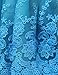 NNJXD Girl Ruffles Vintage Embroidered Sequins Flower Wedding Dress Size (100) 2-3 Years Blue
