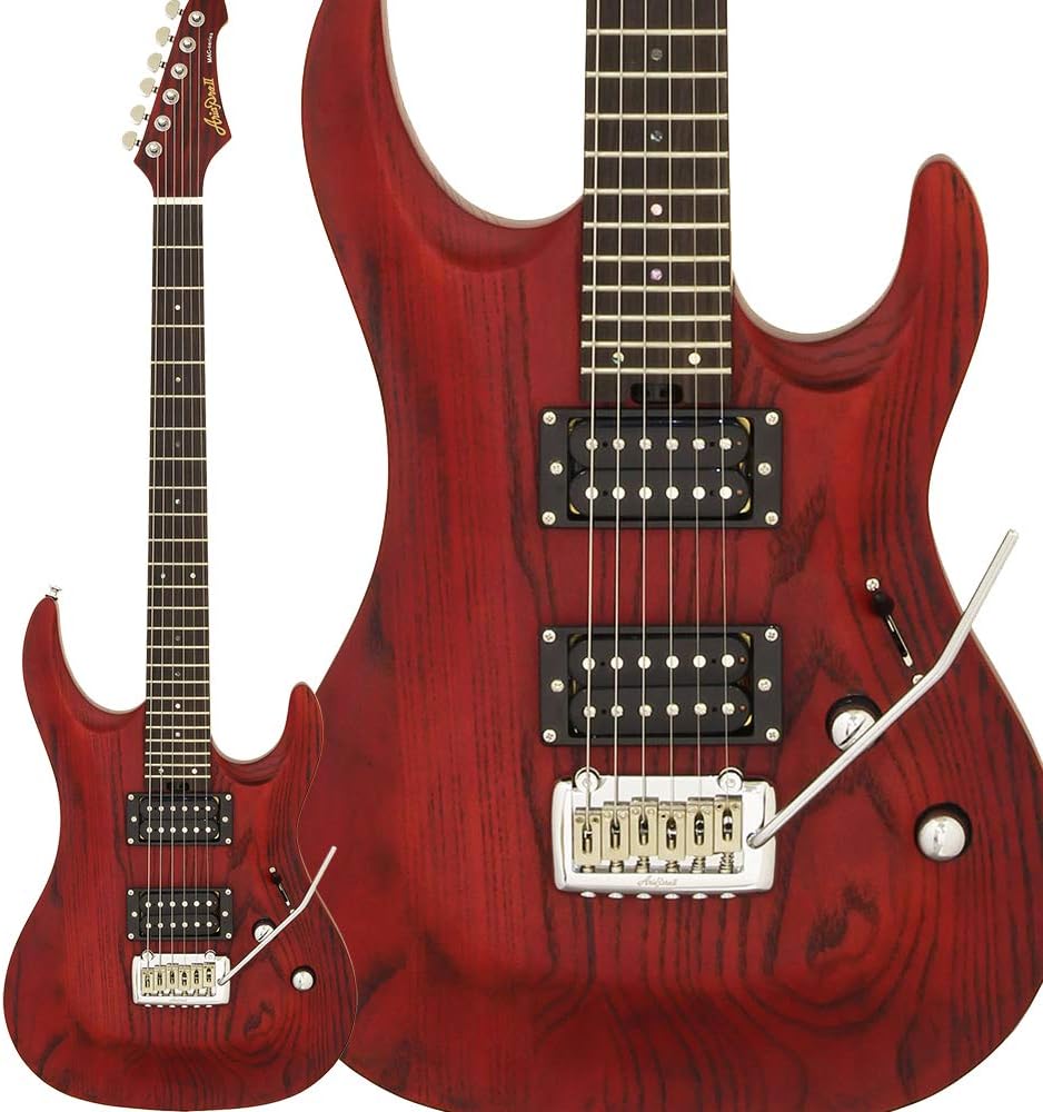 Amazon AriaPro2 MACDLX stained red エレキギター アリアプロ2 エレキギター 楽器