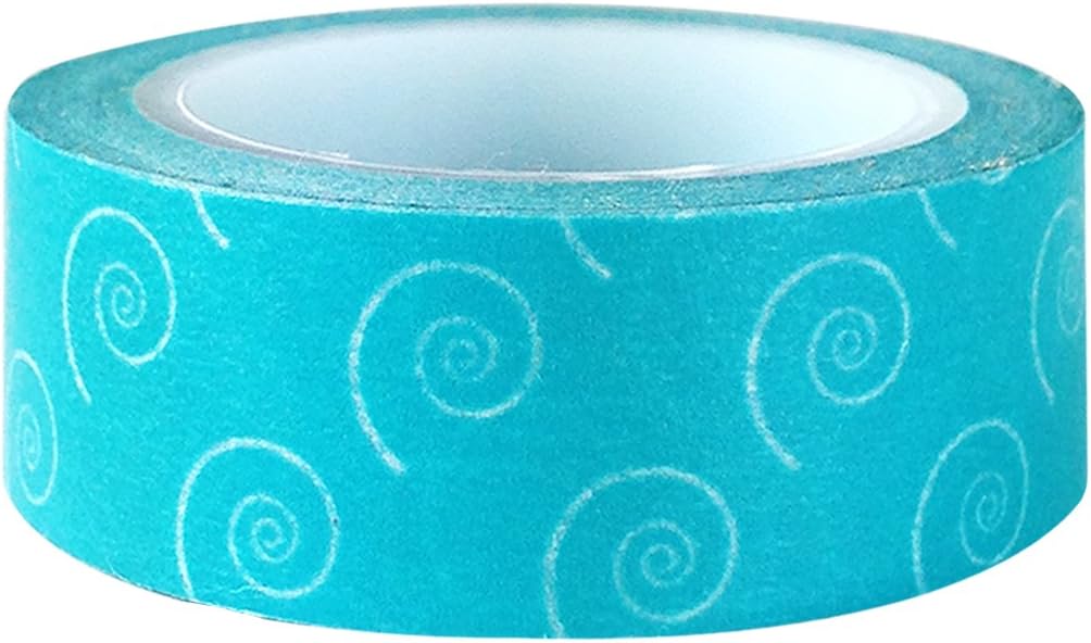 allydrew Dotted Japanese Washi Masking Tape - Aqua Swirly Dots