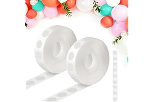 1000 Pcs Point Dots Clear Balloon Glue, 12mm Diameter Removable Adhesive Dots Double Sided Sticky Dot Stickers for Crafts Scr