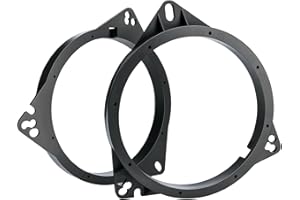 Jayubien 6.5 Inch Speaker Spacer Adapter,Solid Car Rear Door Speaker Rings Compatible with Toyota RAV4 4Runner Tacoma Prius C