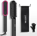 PARWIN PRO BEAUTY Ionic Hair Straightener Brush 4 Heat Settings LED Keratin view 8