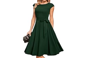 DRESSTELLS Womens Cocktail Dress, Formal Church Dresses for Wedding Guest, Modest Prom Party Dress