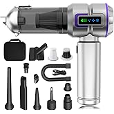 KedeeSparkle Car Vacuum Cleaner Cordless, 22000PA High Power Portable Handheld Vacuum & Compressed Air Duster, Mini Vacuum with LED Display, 3 Modes Brushless Motor for Car, Home, Office, Camping