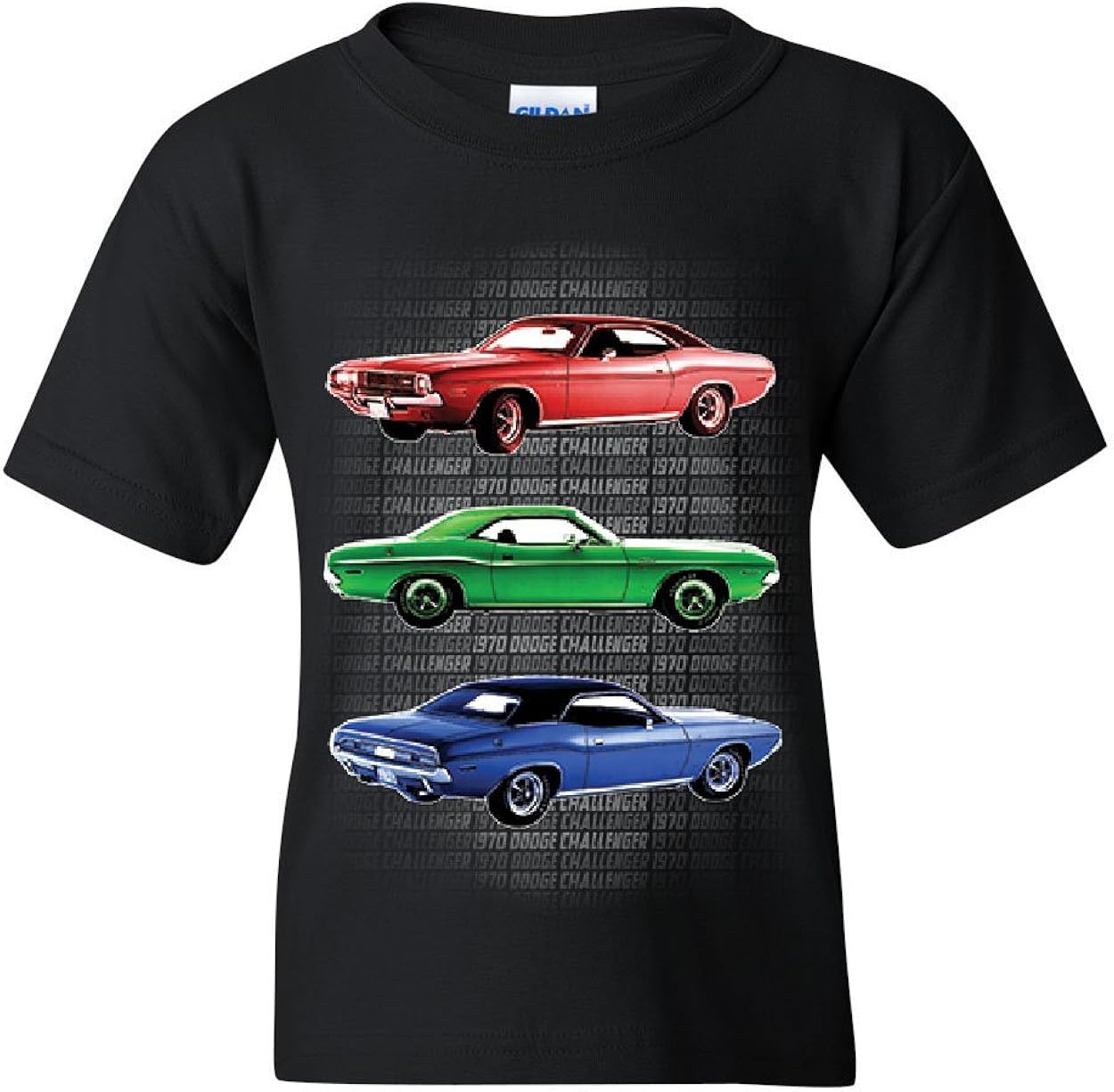 Tee Hunt 1970 Dodge Challenger Youth T-Shirt 1st Gen T/A Classic Muscle Car