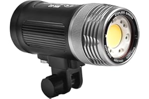 JatureClets MK-02 Dive Light for Underwater Photography, 6000 Lumens Rechargeable Scuba Diving Lights, IPX8 Underwater Video 