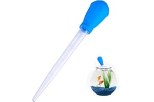 QXUJI Fish Tank Water Changer Aquarium Droppers, Aquarium Clean Dropper, 11.02 inch Fish Tank Cleaning Waste Remover, Coral Feeder SPS HPS Feeder