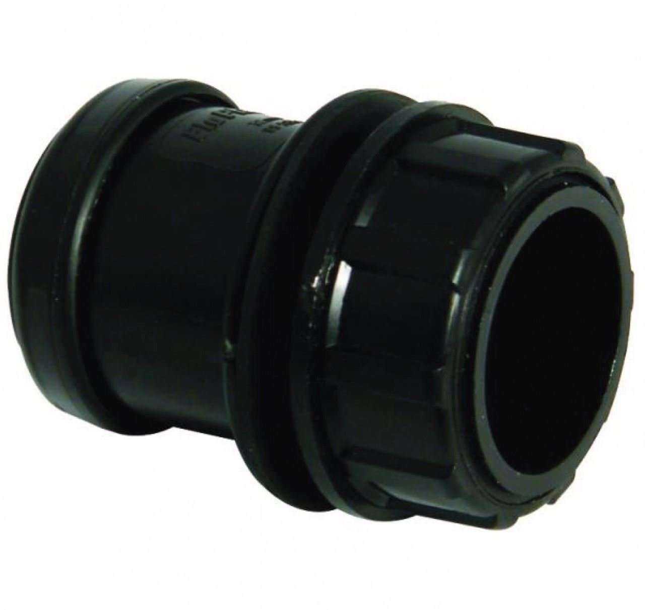 FLOPLAST 40mm Black Pushfit Waste Tank Connector - Bag of 5