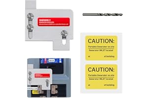 QYZZRS Generator Interlock Kit Compatible with Horizontal Main Cutler Hammer Only CH Series TAN Breaker 150 or 200 amp Panels,1 1/2 spacing Between Main and Branch Breaker