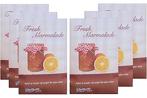 FloralSimplicity Fresh Marmalade Scented Sachets Pack of 6, Everyday - Long-Lasting Scented Bags, Home Fragrance, Air Freshener & Deodorizer for Closet, Room, Drawer, or Cars, Made in USA