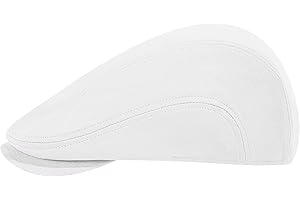 jingsha Cotton Newsboy Cap for Men Adjustable Flat Cabbie Gatsby Ivy Irish Summer Hat for Driving, Hunting, Golf