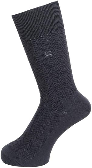 Amazon Co Jp Burberry バーバリー 日本製 ホースマーク刺繍 ヘリンボーン編み ビジネス カジュアル ソックス 靴下 チャコール Size 25 26cm 服 ファッション小物