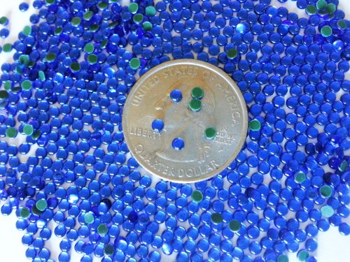 GoldenLiving168 Persian Blue Round 600pcs Rhinestone 3mm (10ss) 3D Acrylic Nail Art Decoration Cellphone Case (High Quality) USA SELLER! FAST SHIPPING!