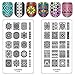 Ejiubas Nail Stamping Plates Nail Art Stamping Kit Mysterious Mandala Nail Stamp Image Template Double-Sided 1 Count 2 Sides EJB-06