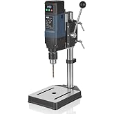 Benchtop Drill Press,710WMini Drill Press,Digital Display,Variable Speed | Adjustable Speed From 800 To 3000 Rpm, 710w Motor, Suitable For Woodworking, Metalworking, And Precision Plastic Drilling