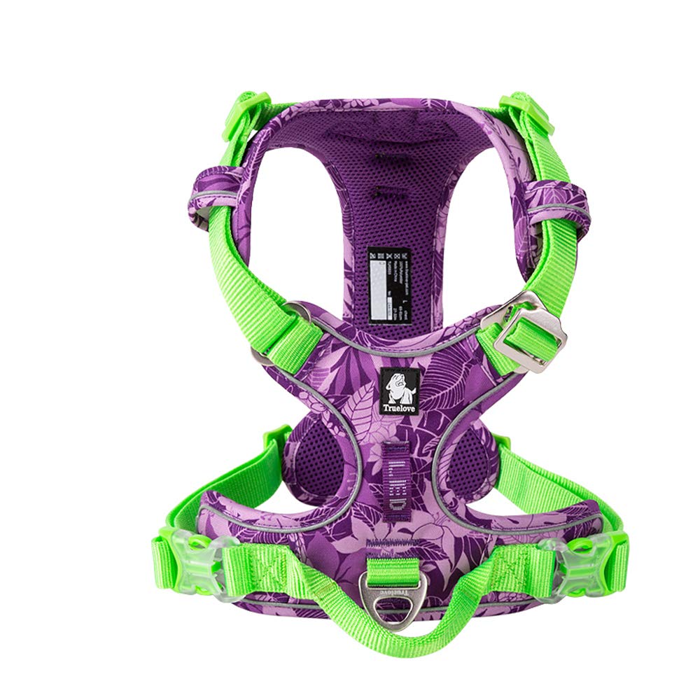 WINHYEPET True Love No-Pull Dog Harness,Adjustable Outdoor Vest Reflective Nylon Soft Pet Harness Dog Suitable Small Medium Large Breeds TLH5653(amouflage Purple,S) — image 1