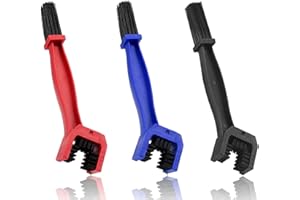 NON-SQUARE 3 PCS Bike Chain Cleaner, 3-Sided Bristles Bicycle Chain Cleaning Kit, Bike Chain Cleaning Brush Kit for Mountain,