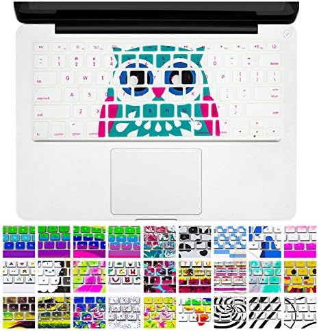 Allytech Keyboard Cover Silicone Skin for MacBook Pro 13" 15" 17" (with or w/out Retina Display) iMac and MacBook Air 13" (Blue Owl)