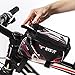 Premium Bicycle Phone Bag max 6 inch like Iphone XS X 8 7 or Samsung Galaxy S9 S8 Extra Bottle Cage Extended Storage with 2 Carrier Straps Bike Frame Front Top Tube Cycling Case eBook Bonusthumb 3