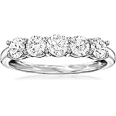 Ross-Simons 1.00 ct. t.w. Lab-Grown Diamond 5-Stone Ring in 14kt White Gold