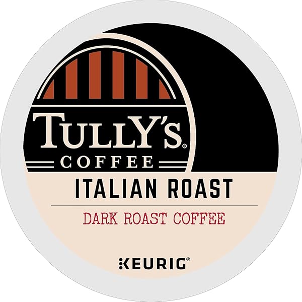 TULLY’S COFFEE ITALIAN DARK ROAST KEURIG SINGLE-SERVE K-CUP PODS, DARK ROAST COFFEE, 24 COUNT