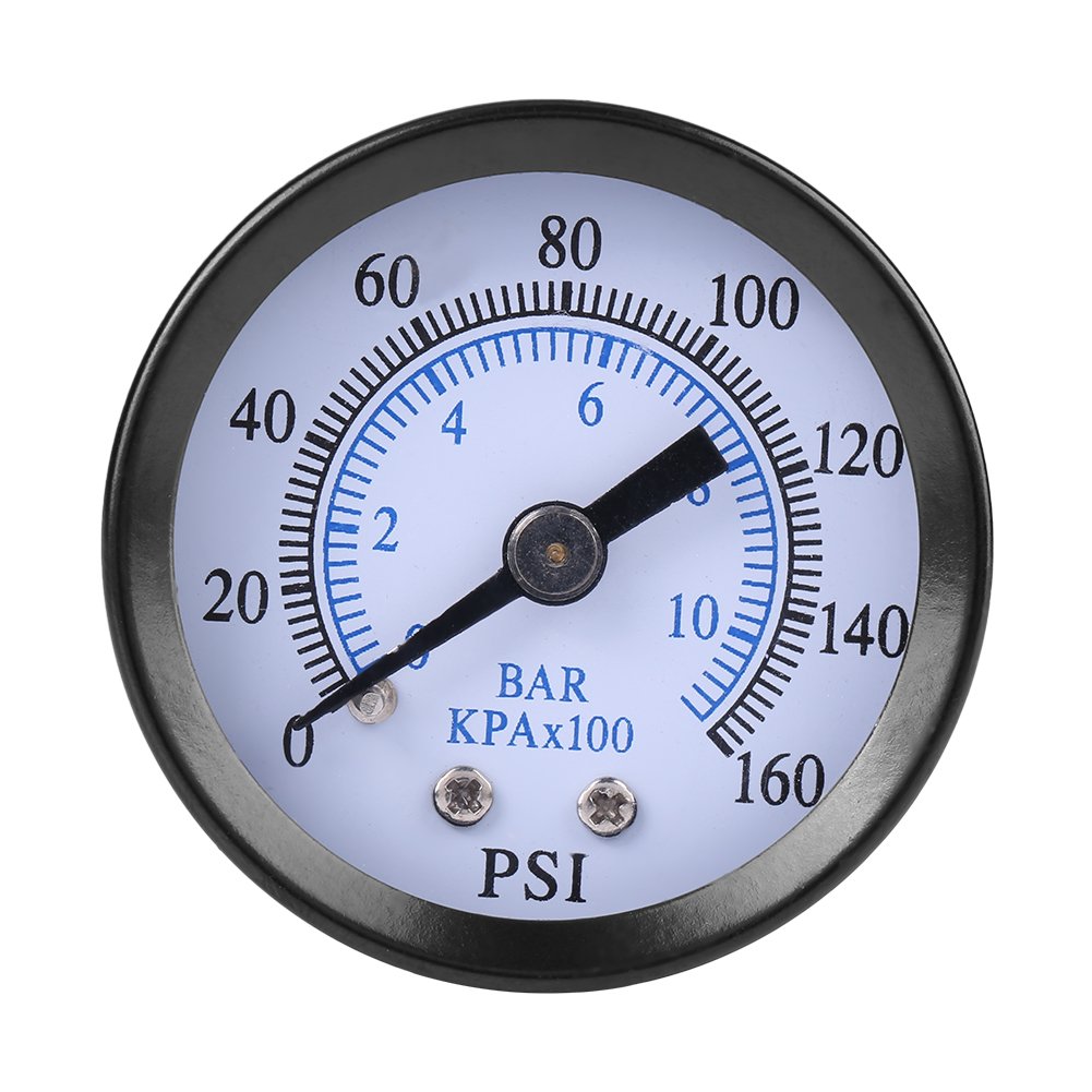 Buy Pressure Gauge, Mini Dial Air Pressure Gauge Double Scale for Fuel
