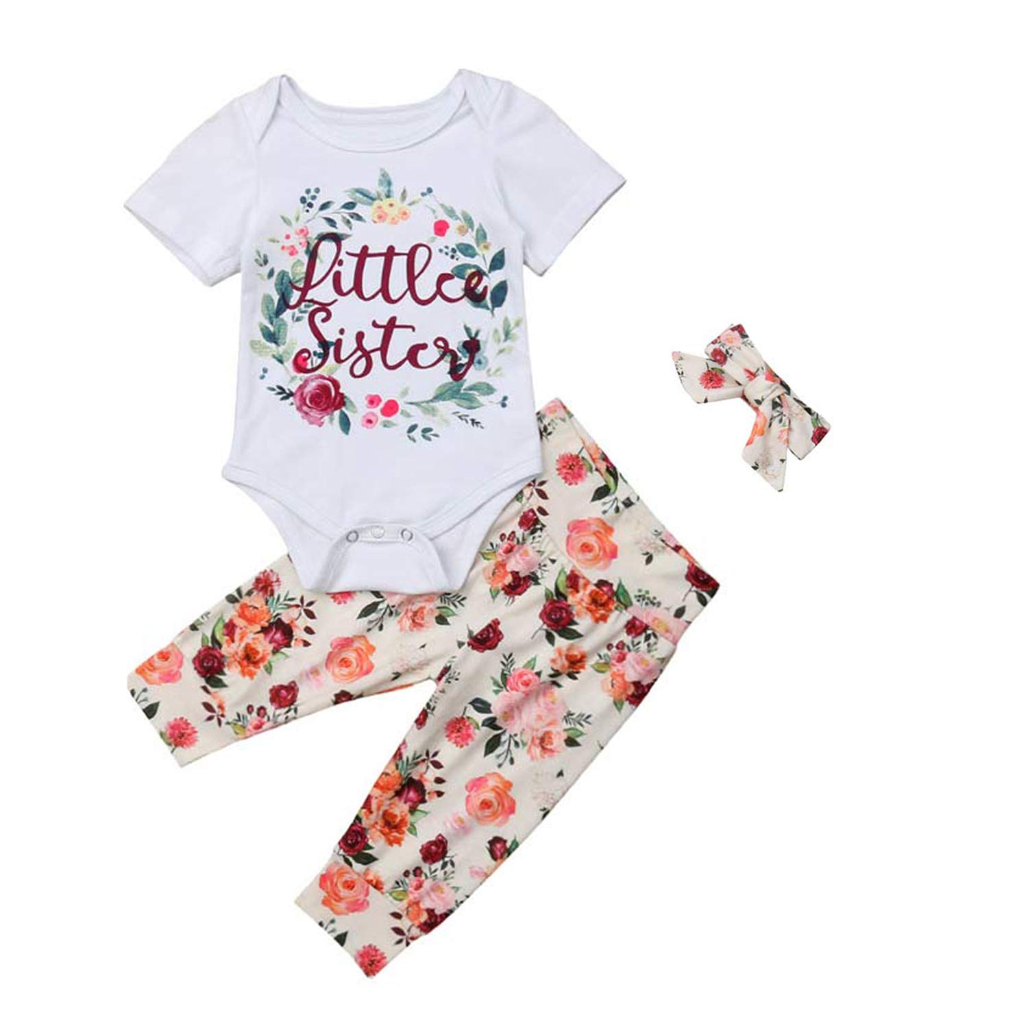 Pants Little B07kljj7td Hesheng ベビーガールズ Orange 0 3m 70 ロングパンツ 柔らかな質感の