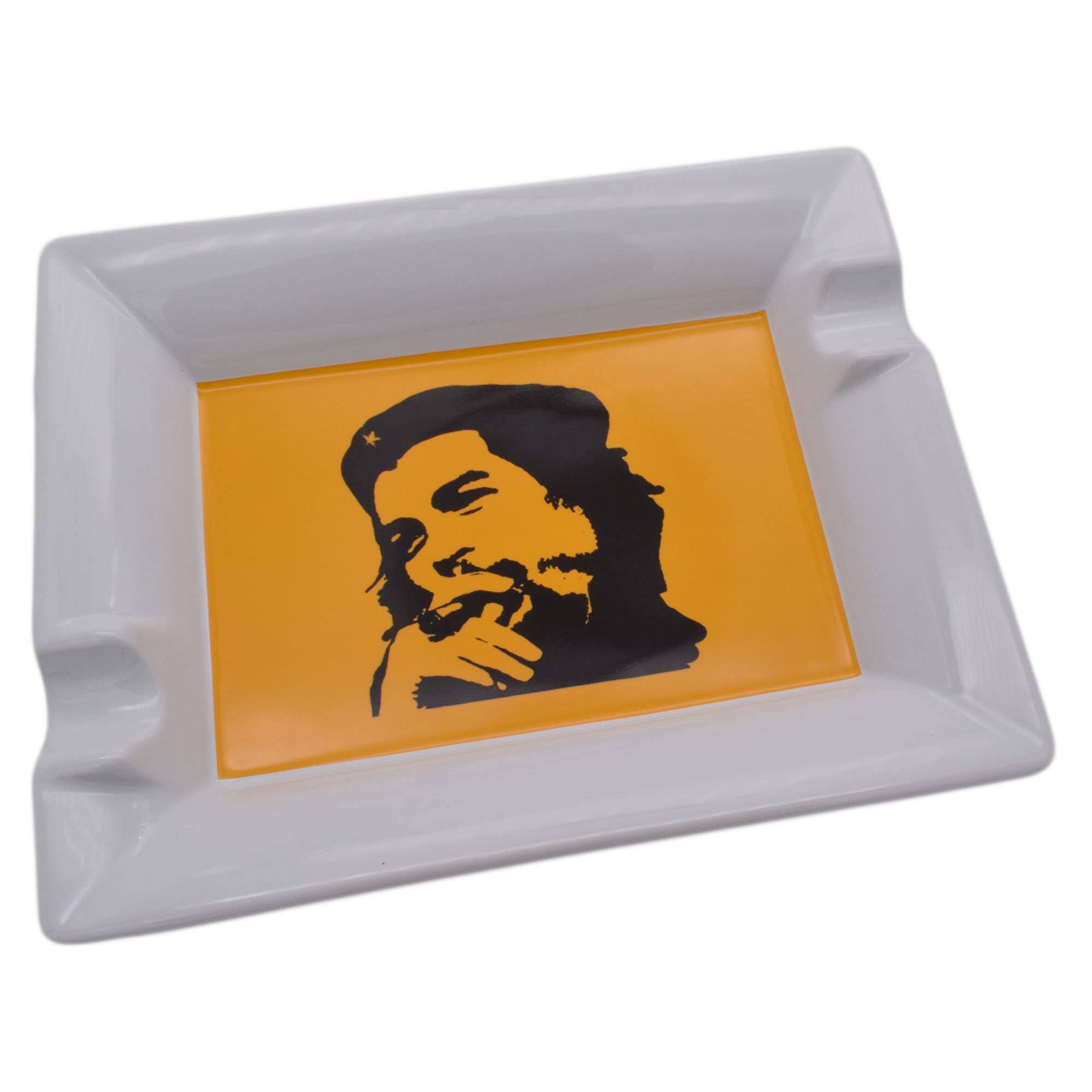 Che Ceramic Cigar Ashtray with Two Positions, 210 X 170 X 35mm
