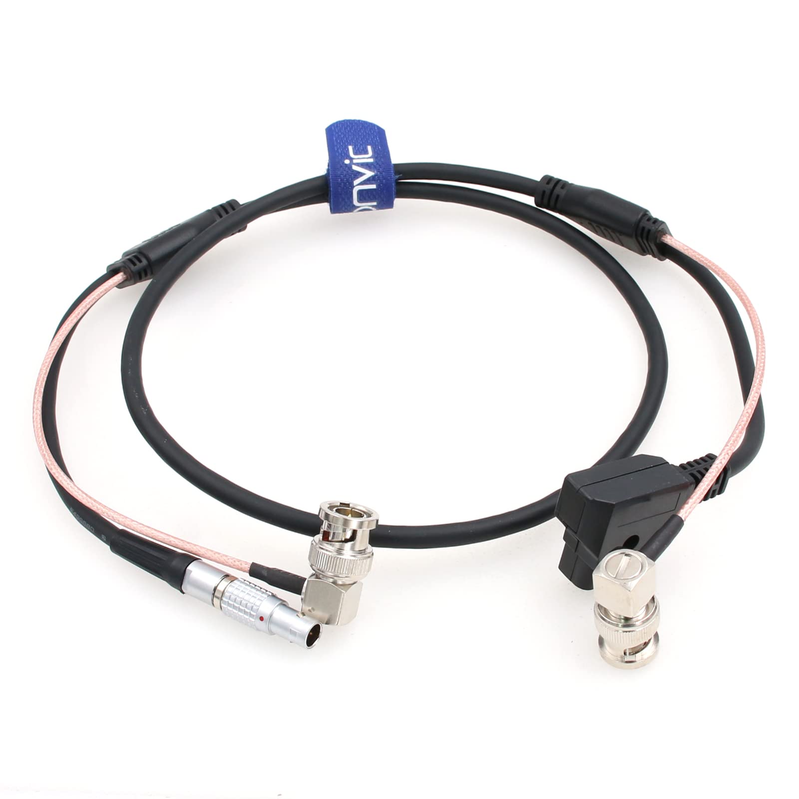 Eonvic D-tap to 2 Pin BNC Zacuto Gratical Eye EVF Power Video Cable
