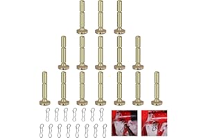 BRAVEBOY 15 Pack Snowblower 738-04124A and 714-04040 Shear Pins and Cotter Pins for MTD Craftsman Cub Cadet Troy Bilt Snowblowers 24" 26" Snow Thrower, Shear Pins / Cotter Pins Replace 738-04124A 714-04040