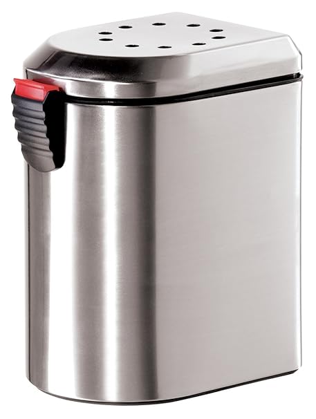 Oggi 7289 0 Deluxe Stainless Steel Countertop Compost Pail With Ez