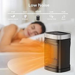 Small Portable Space Heater for Indoor Use - with