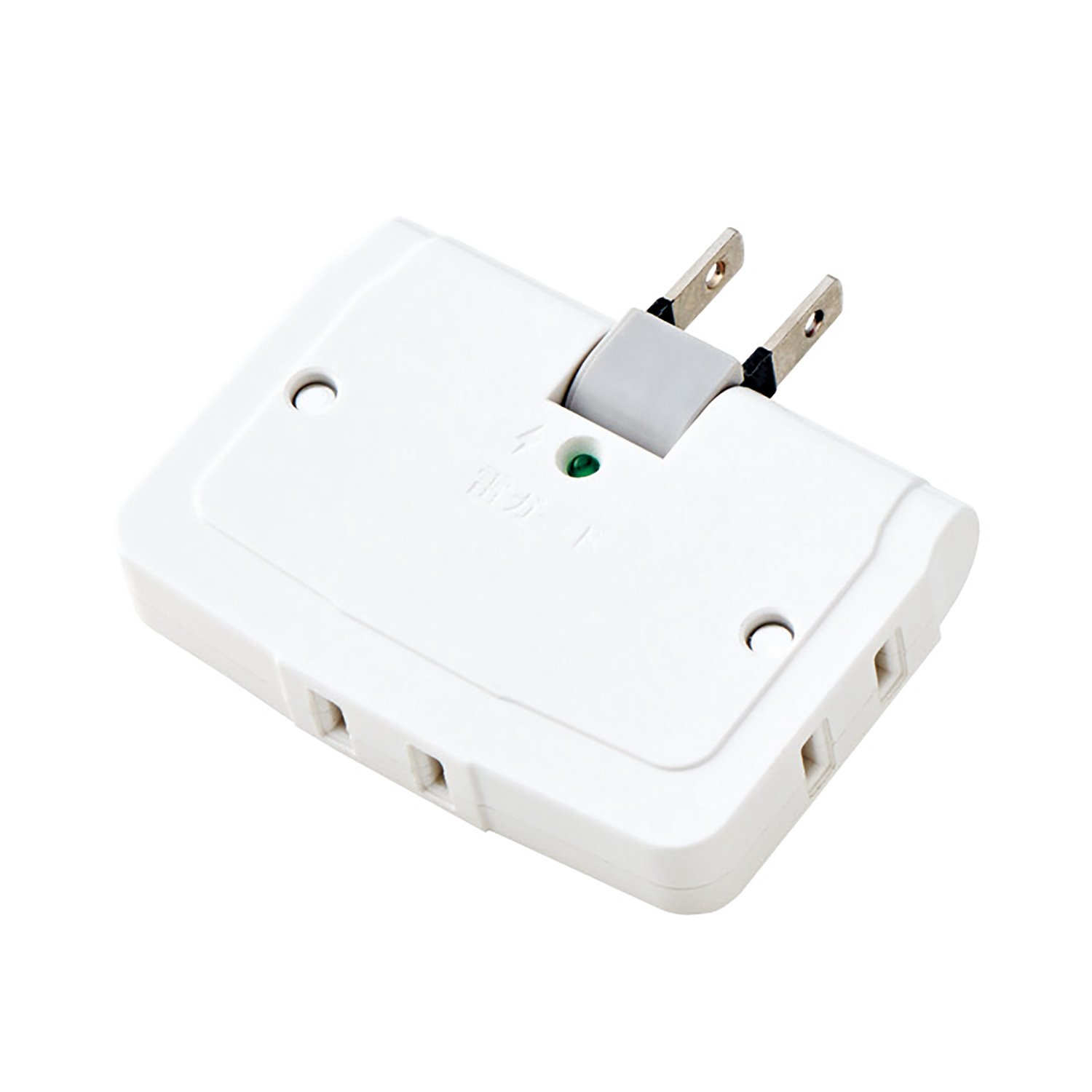 エレコム 電源タップ コーナータップ スウィングプラグ 雷ガード 3個口 ホワイト T-KTR04WH商品画像