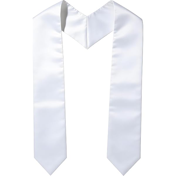 6-Pack Plain Graduation Stoles - 72 Inch Honor Sashes For 2025 Ceremonies (Multiple Colors)