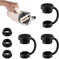 PATIKIL Lot De 9 Bouchons Anti-déversement En Silicone Pour Gobelet à