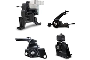 CARORAV Engine Motor and Transmission Mount Kit Compatible with 2009 2010 2011 2012 2013 Toyota Corolla 1.8L, 2009-2013 Toyota Matrix 1.8L Auto Transmission, 4 Pcs Replaces for A62027 A62039 A62015 A62023