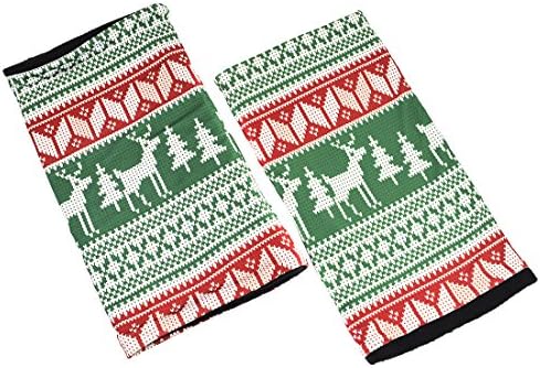 Ugly Sweater Ankle Warmer, Soft Double Layered Microfiber Winter Holiday Leg Warmers Handmade by Santa Playa