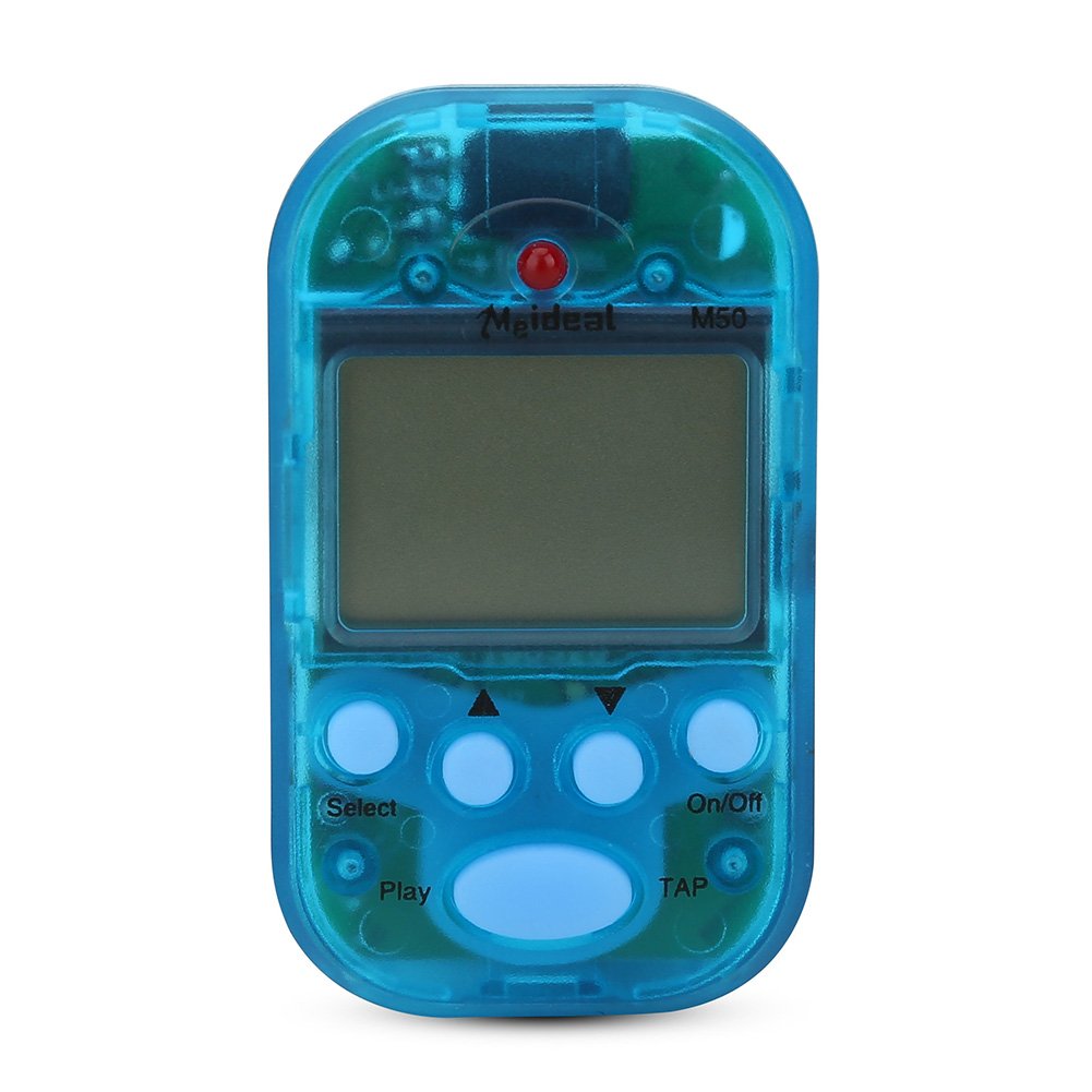 Mini Digital Metronome replacement for Guitar LCD Digital Beat Tap M50 Tempo Metronome Clip Musical Instruments Black, White, Blue, Yellow, Red(Blue)