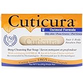 Cuticura Oatmeal Formula Deep Cleansing Bar Soap - Oily - 3 OZ (Pack of 6)