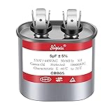 AMPTATA AC Capacitor, 5uf CBB65B Capacitor for