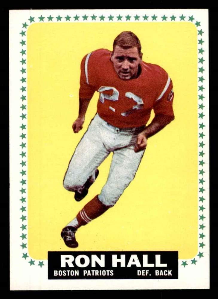 Amazon Com 1964 Topps 12 Ron Hall New England Patriots Football Card Ex Mt Patriots Hawaii Collectibles Fine Art